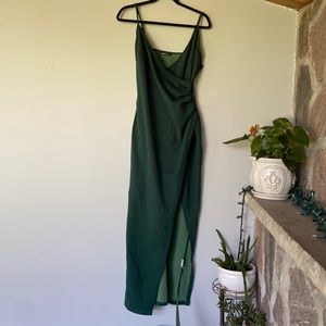 Xl floor length wedding guest dress with slit